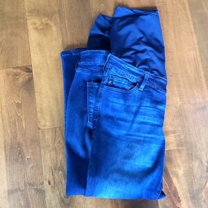 Kancan 32 maternity jeans over bump dark wash skinny